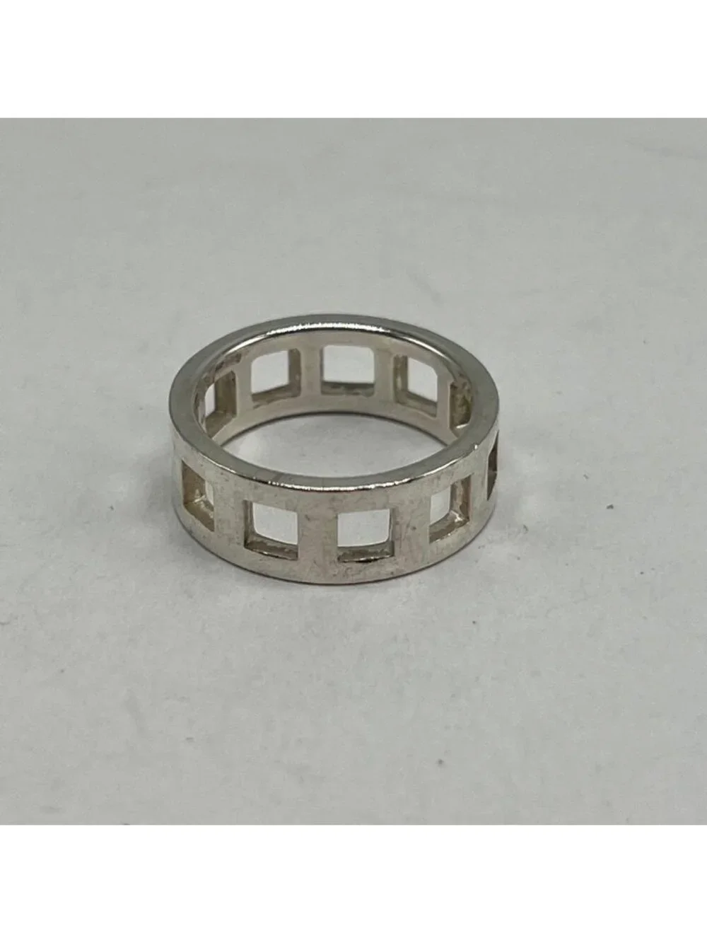 Gucci Open Square Ring Silver